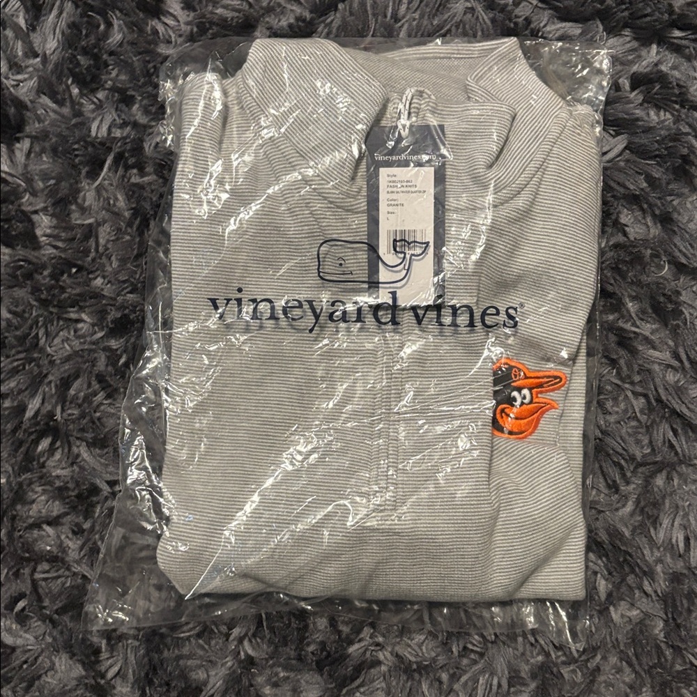 Vineyard Vines Light Gray Half-Zip Jacket - image 2